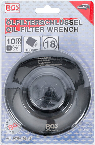 Chiave filtro olio 18 lati diametro 108 mm per Renault