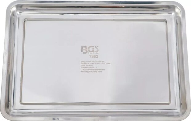Vaschetta raccolta acciaio inox 600 x 400 mm 9 l