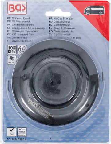 Chiave filtro olio 15 lati diametro 106 mm per Fiat Ducato