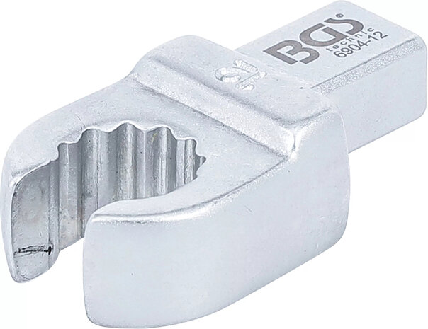 Chiave ad anello ad innesto aperto 12 mm sede 9 x 12 mm