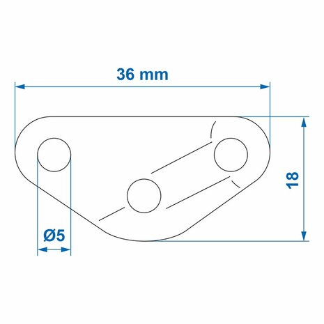 Tenditore della linea di taglio triangolare