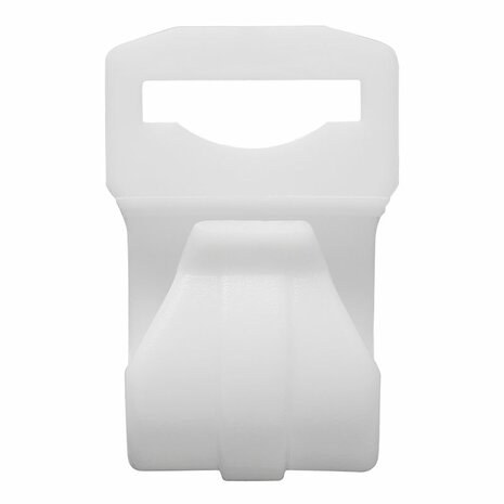 Clip per tenda per palo tenda 20-25mm con fessura bianco