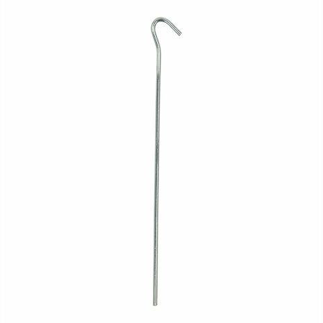Picchetto da tenda 25cm in metallo con occhiello aperto