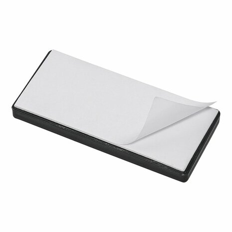Riflettore arancione 85x39mm autoadesivo con piastra di base