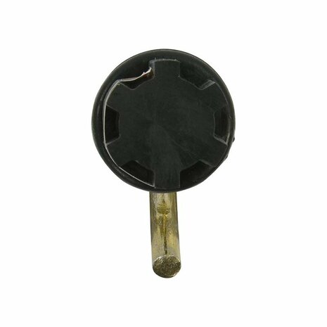 Tappo per tenda 25mm con gancio tondo