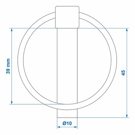 Coppiglia 10mm con anello