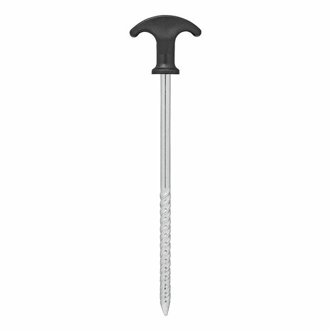 Picchetto per tenda 20 5 cm in acciaio zincato avvitabile
