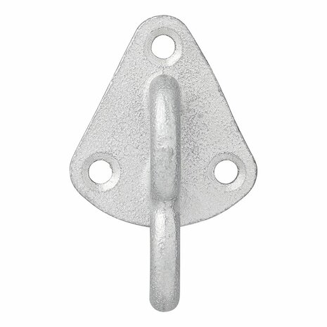 Gancio per fune in metallo con occhiello 70 x 45 mm