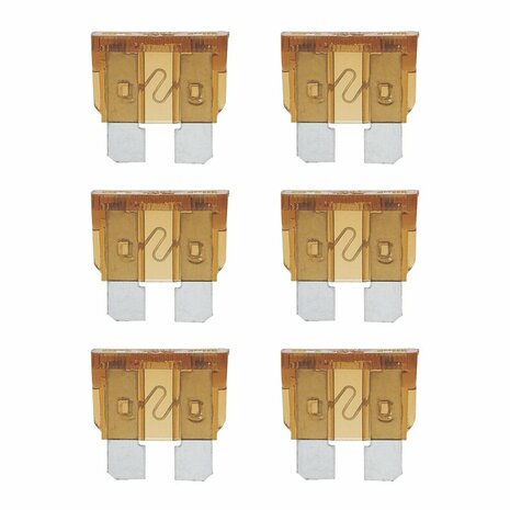 Fusibili standard a lama marrone da 7 5 A  6 pezzi