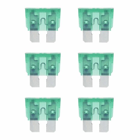 Fusibili standard a lama verde da 30 A  6 pezzi