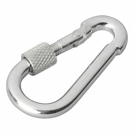 Moschettone in metallo 5x50mm con chiusura a vite x10 pezzi