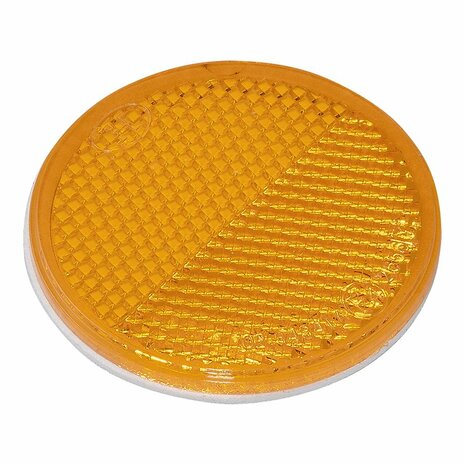 Riflettore arancione 60mm autoadesivo 2 pezzi