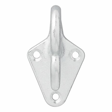 Gancio per fune in metallo con occhiello 70 x 40 mm