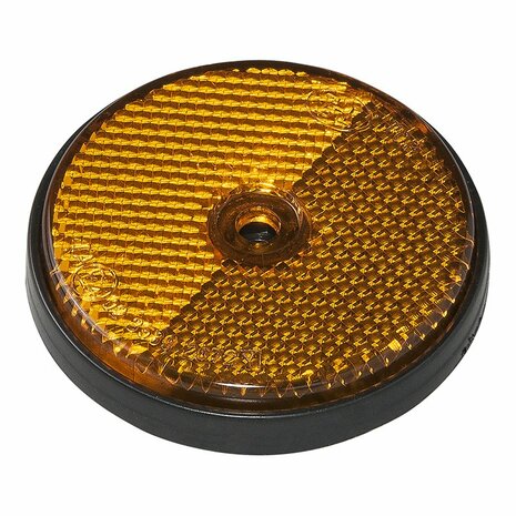 Riflettore arancione 60mm montaggio a vite 2 pezzi