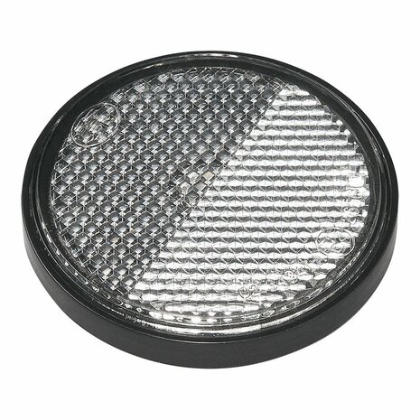 Riflettore bianco 58mm autoadesivo con piastra di base 2 pezzi