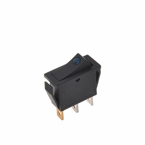 Interruttore a bilanciere LED blu 12V 24V-max. 10A
