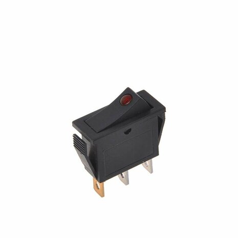 Interruttore a bilanciere LED rosso 12V 24V-max. 10A