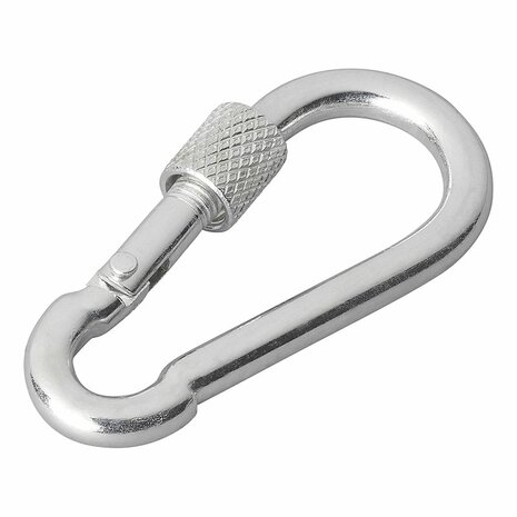 Moschettone in metallo 6x60mm con chiusura a vite x10 pezzi