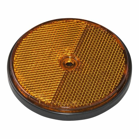 Riflettore arancione 80mm montaggio a vite 2 pezzi