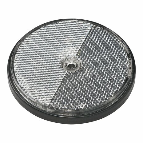 Riflettore bianco 80mm montaggio a vite 2 pezzi