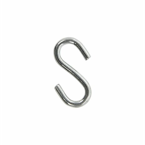 Gancio a S dia 3mm 2 9x1 3cm 6 pezzi