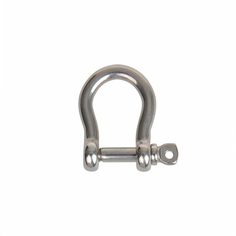 Chiusura arpa corta 6mm  acciaio inox A4 AISI 316  1.500 daN