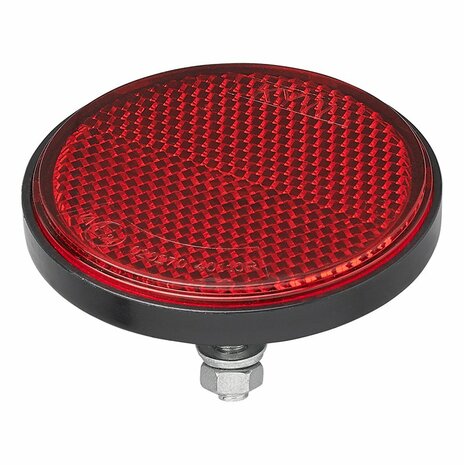 Riflettore rosso 60mm con bullone 5mm 2 pezzi