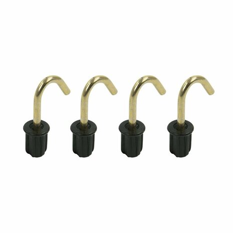 Tappo tenda 19mm con gancio tondo 4 pezzi