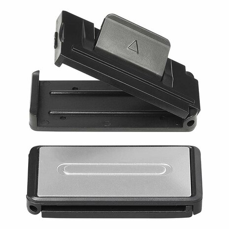 Regolatore di cintura - set di 2 pezzi grigio argento