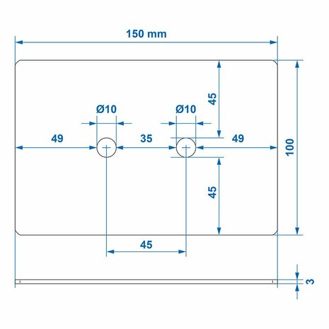Piastra di montaggio per 342136 e 342133