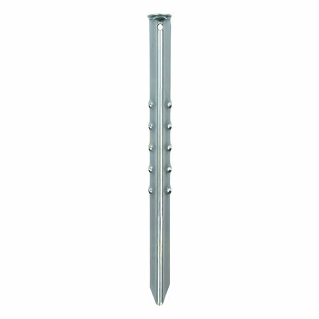 Picchetto per tenda 40cm in metallo rigato