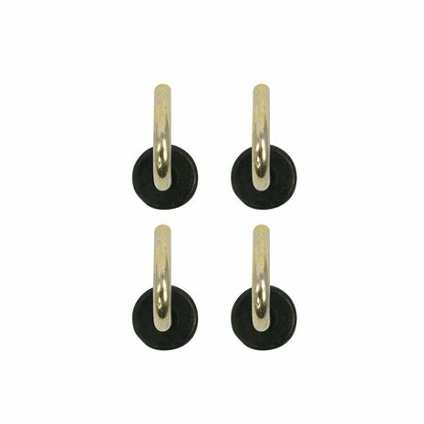 Tappo tenda 22mm con gancio tondo 4 pezzi