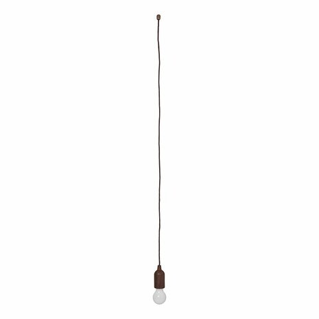 Lampada retrò motivo legno con cavo 90cm