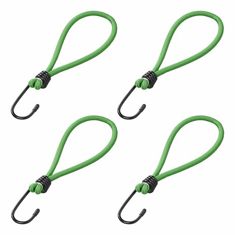 Gancio in metallo con anello elastico per rete rimorchio tenda telone 4 pezzi