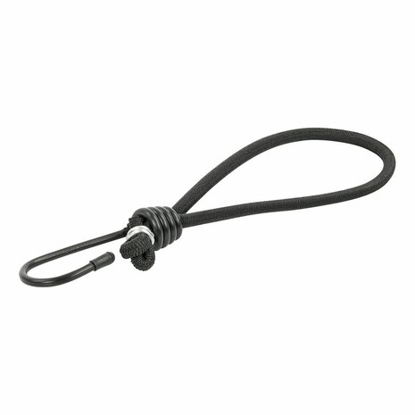Tenditore tenda elastico nero con gancio 4 pezzi