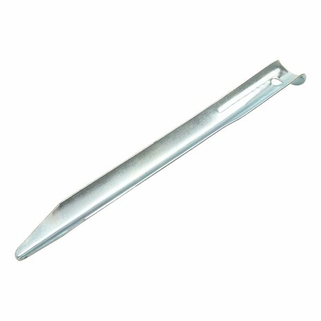 Picchetto per tenda 22cm in metallo semitondo 10 pezzi in sacchetto di plastica