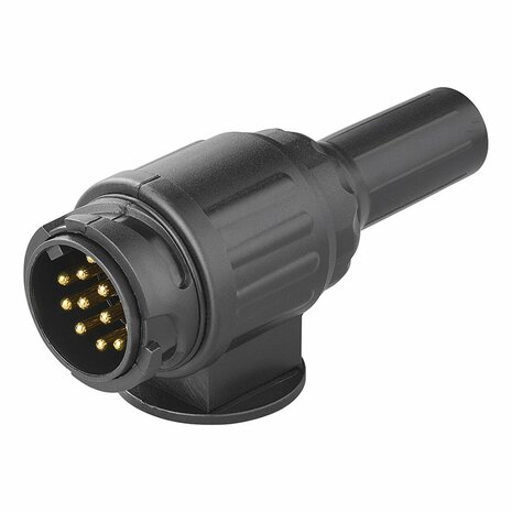 Spina 13 poli PVC tipo Jaeger con passacavo a 2 fori