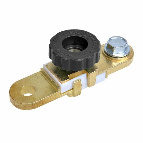 Morsetto terminale batteria (-) con interruttore automatico piatto