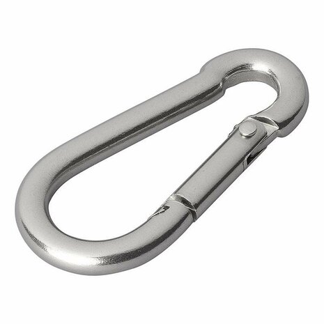 Moschettone in acciaio inox 6x60mm 2 pezzi