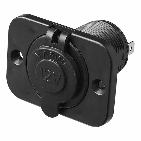 Presa accendisigari da incasso 12V 24V con tappo di tenuta