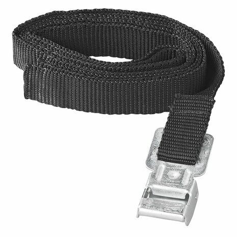 Cinghie di fissaggio con fibbia in metallo 1 8-150 cm - set da 2