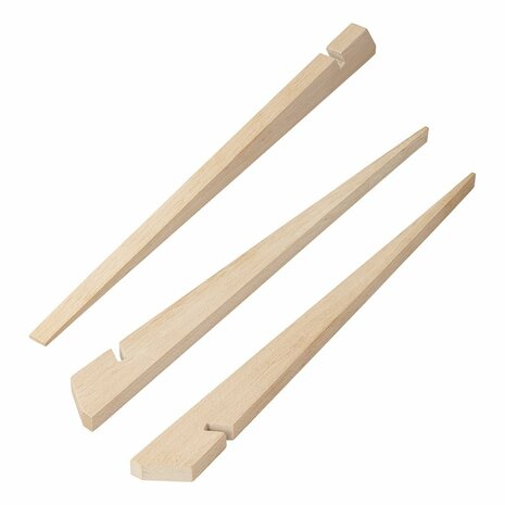Picchetto per tenda 40cm legno 4 pezzi in sacchetto di plastica