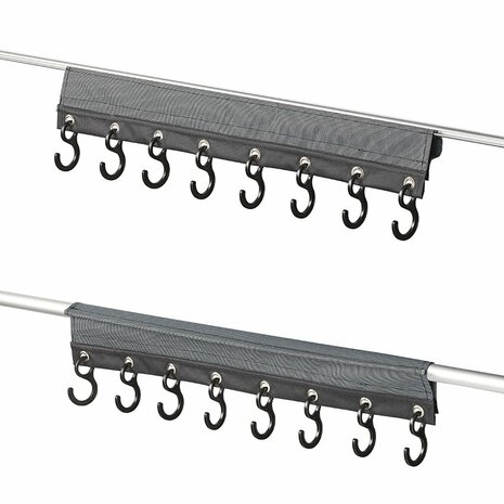 Appendiabiti universale con tendine e velcro