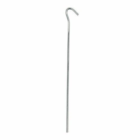 Picchetto per tenda 25cm in metallo con occhiello aperto 10 pezzi in sacchetto di plastica