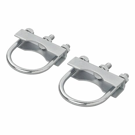 Staffa a U rotonda 60 70mm per morsetto ruota anteriore - set da 2 pezzi