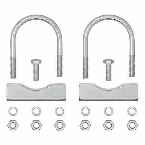 Staffa a U rotonda 60 70mm per morsetto ruota anteriore - set da 2 pezzi