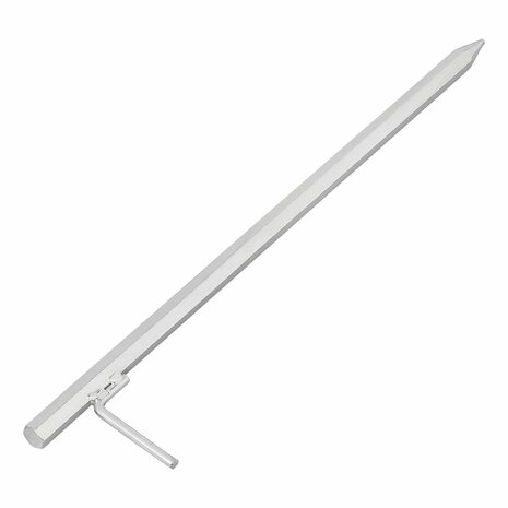Picchetto da terra 50 cm in acciaio zincato con gancio a L