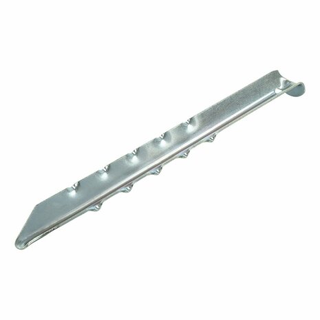 Picchetto per tenda 30cm in metallo rigato 2 pezzi in sacchetto di plastica
