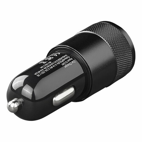 Caricabatterie rapido USB tipo A+C 2 vie 12 24V 3100mA