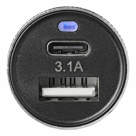 Caricabatterie USB tipo A+C 2 vie 12V 24V 3100mA